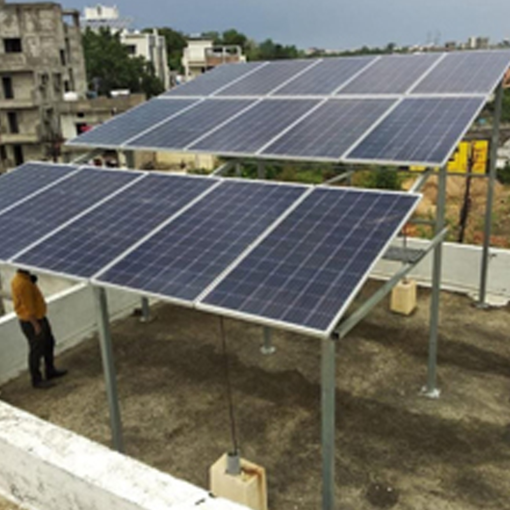 Solar Rcc Structure RCC Roof Solar Mounting Structure – SAARTHAK SYSTEM